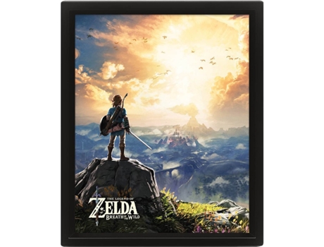 Marco lenticular 3d PYRAMID Zelda Breath Of The Wild Sunset