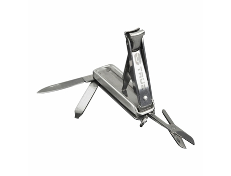 Navaja multiusos TRUE Nailclip tu215k Cortauñas 6 en 1 Plateada