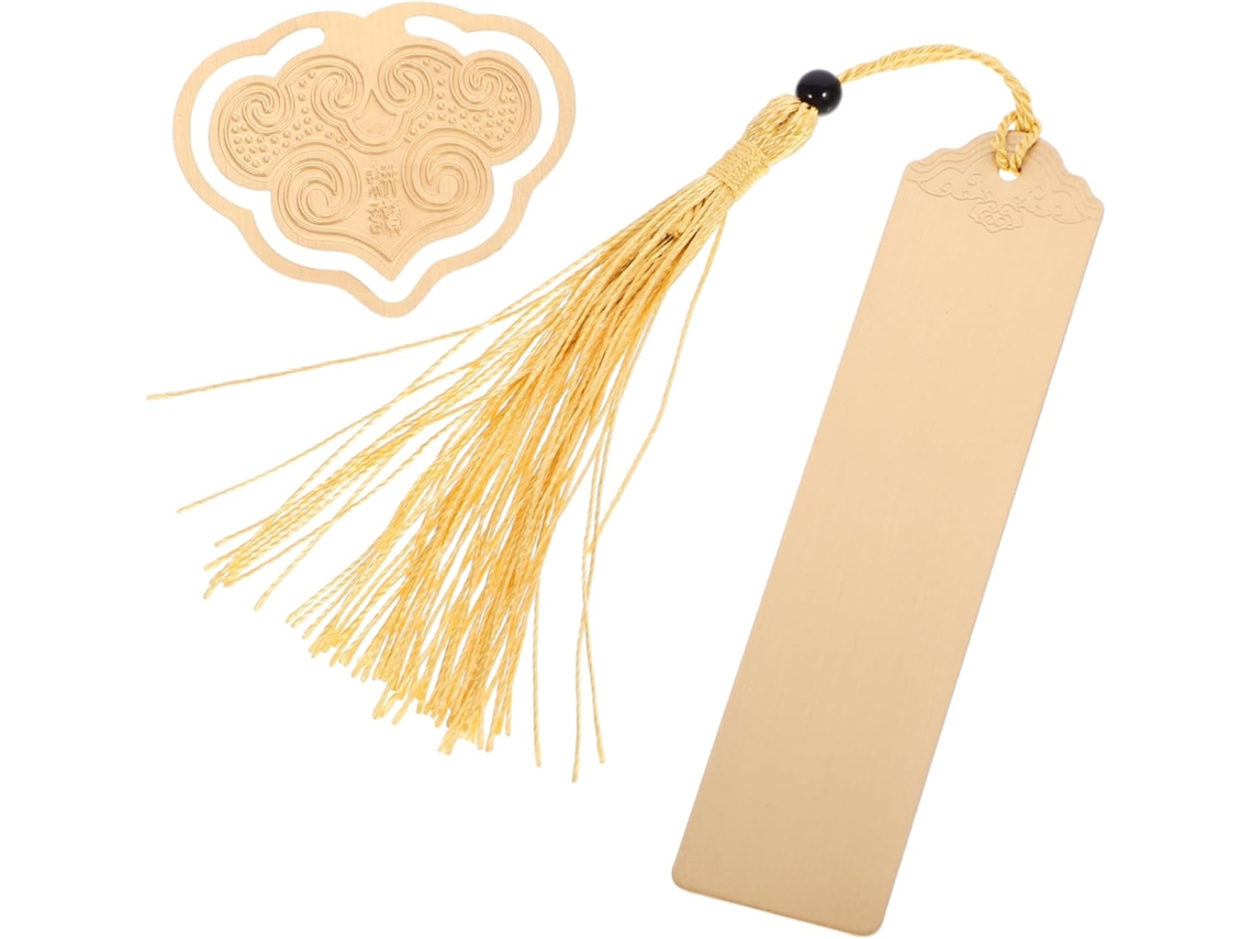 Juego de 3 marcapáginas creativos GOKOCO de estilo chino, elegante recuerdo de graduación, 2 piezas