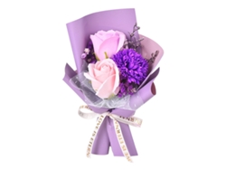 Arreglo Floral Ramo 20 Centímetros Papel Violeta slowmoose