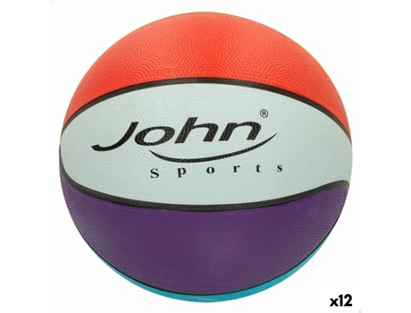 Balón de Baloncesto JOHN SPORTS Rainbow 7 24 cm 12 Unidades