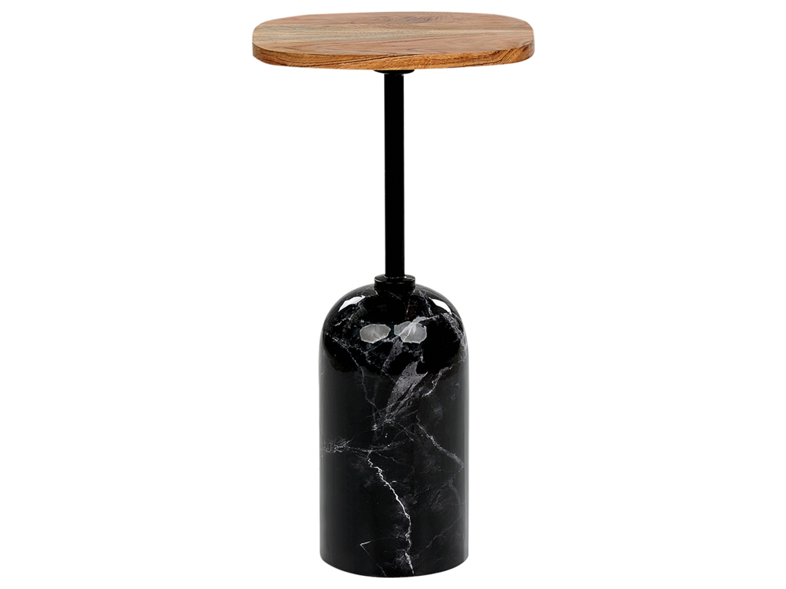 Mesa auxiliar de estilo moderno BELIANI Oasis de Hierro Negro 30x30x59