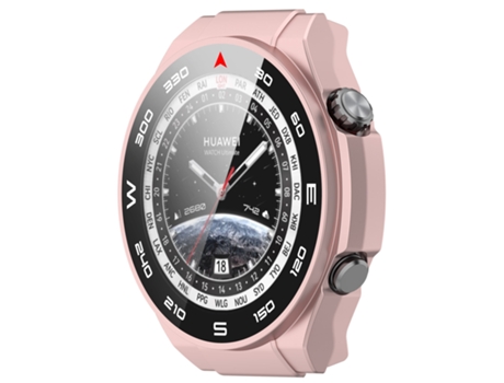 Huawei Watch Ultimate Part + Funda protectora integrada para reloj con película templada (oro rosa)
