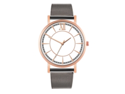 Reloj De Moda Para Parejas Hombre Mujer Correa De Malla Dial Redondo Cuarzo (12)