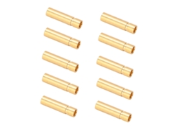 10 Unidades De Conectores Banana De Cobre Chapados En Oro De 3,0 Mm, Conectores Metálicos Macho Y Hembra 12.031 Para Accesorios De Prueba Electrónicos