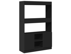 Mueble Alto 92x33x140 Cm Derivados de Madera Negro MAISON EXCLUSIVE