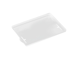 Estante organizador de mesilla de noche de plástico blanco para dormitorio