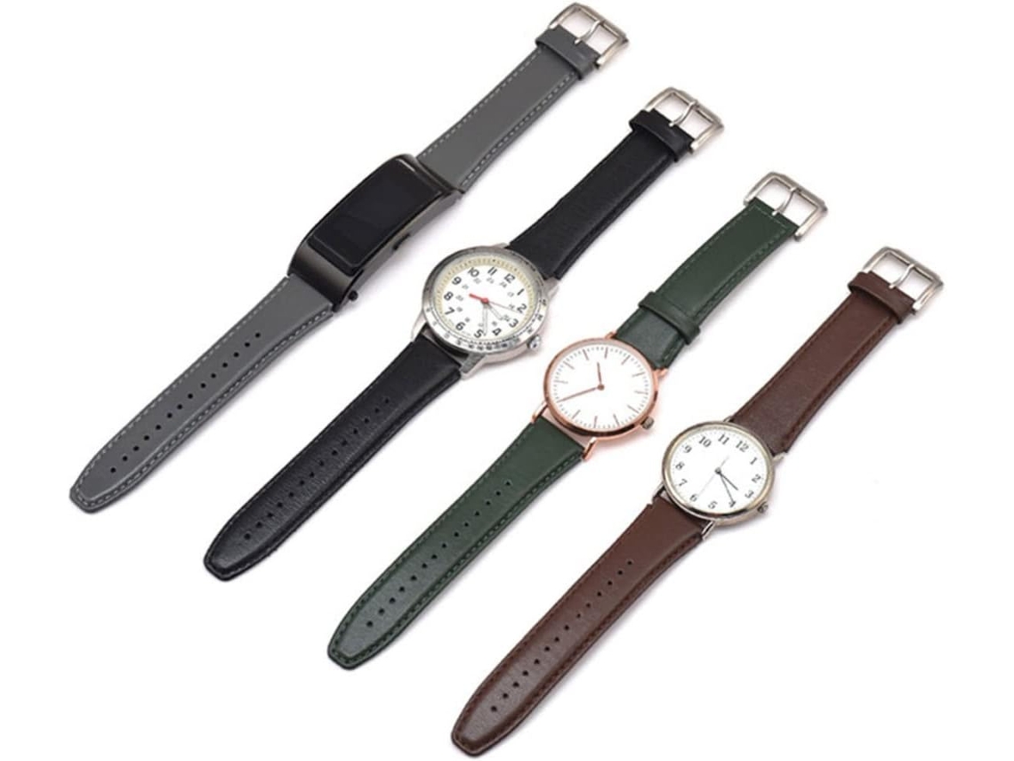 Correa de cuero de repuesto para reloj, elegante y duradera. Gokoco