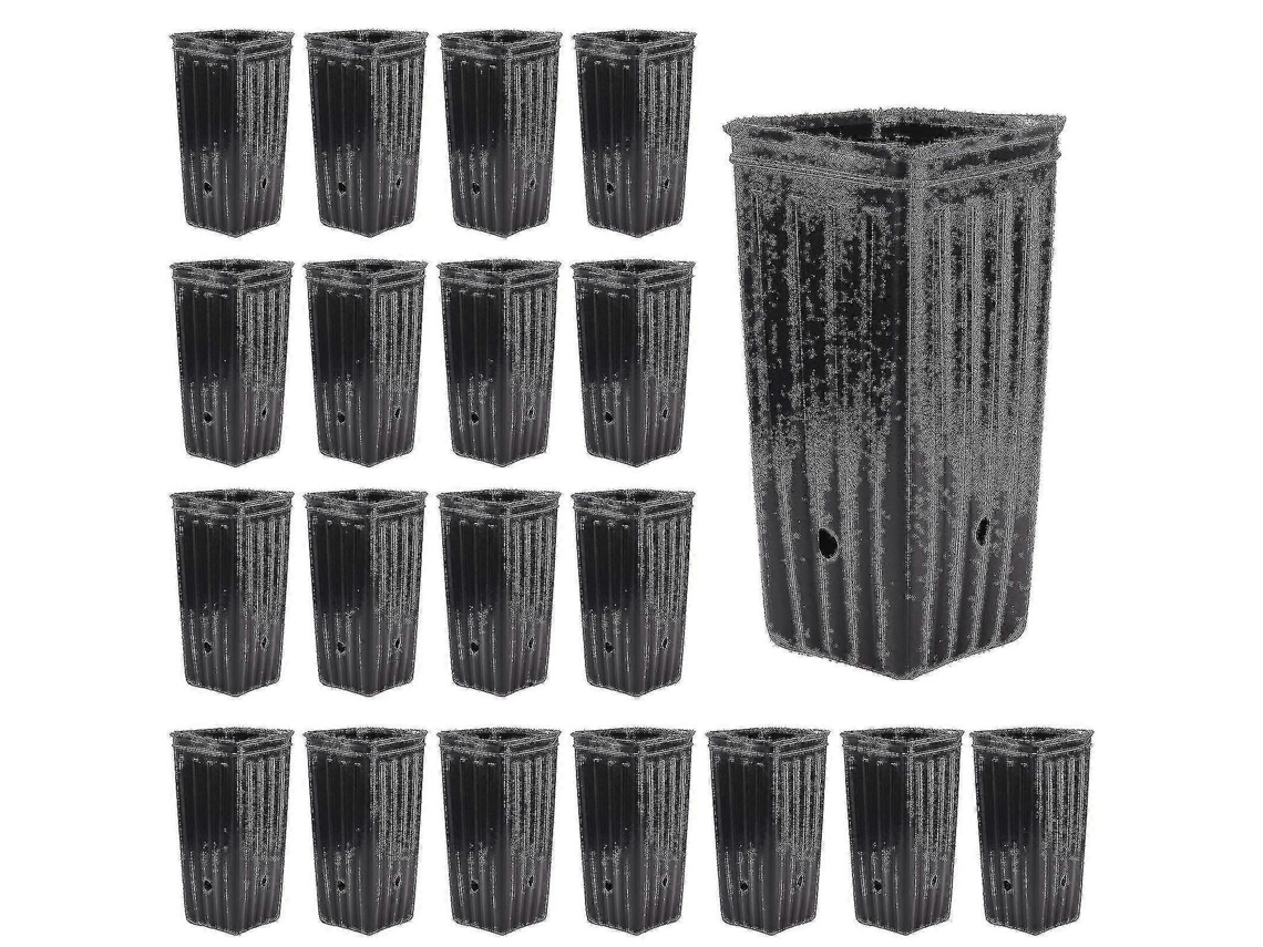 20 Macetas De Plástico Para Plantas, Contenedores De 10x20cm Con Agujeros De Drenaje Para Jardín Interior Y Exterior