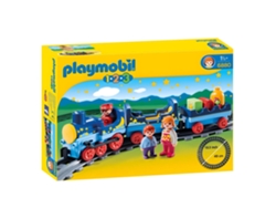 PLAYMOBIL 1.2.3 Tren con Línea de Ferrocarril (Edad Mínima: 18 meses)