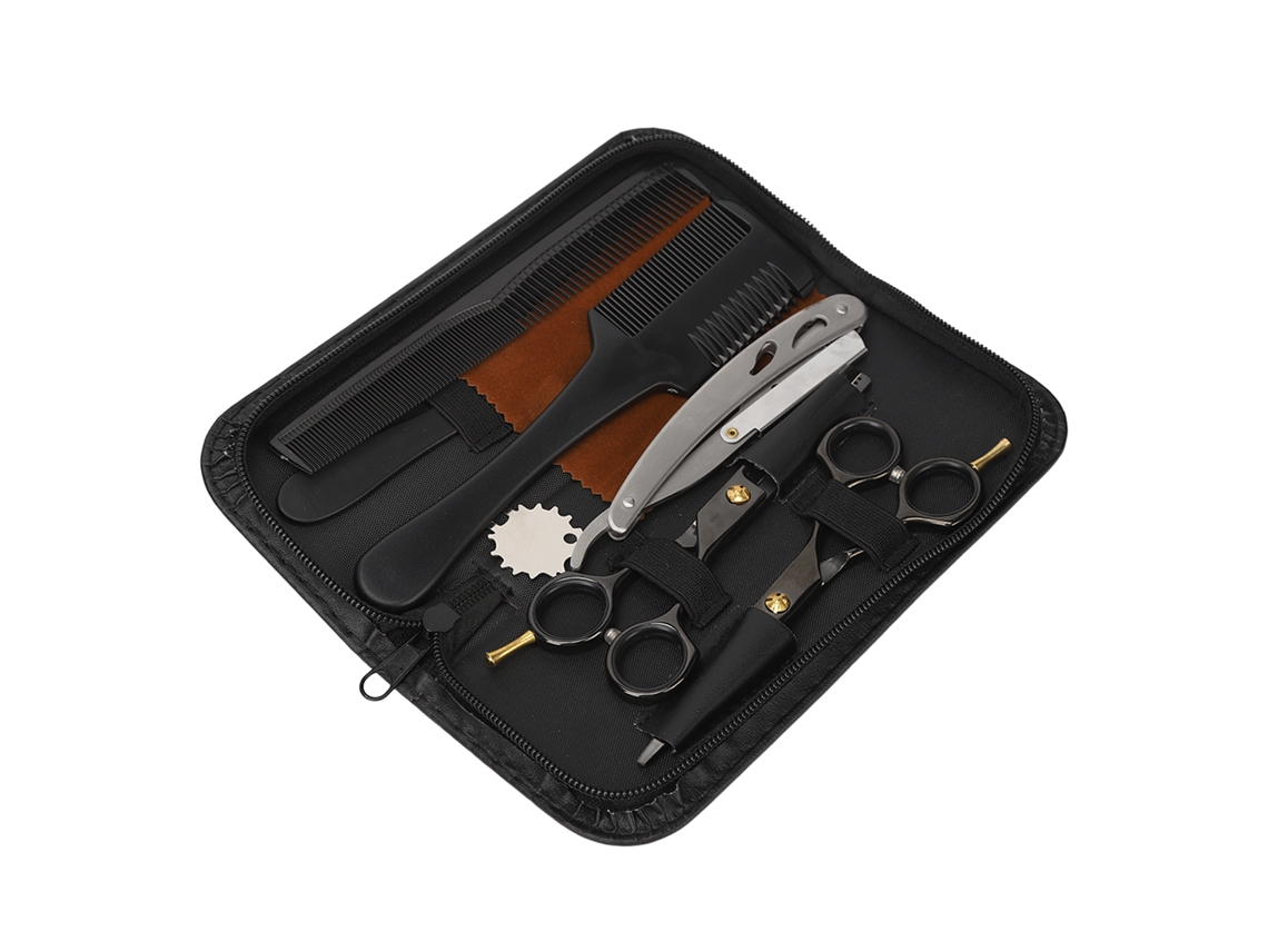2026-set De Tesouras De Corte De Cabelo Profissional Com Pente - Ferramentas Para Cabeleireiro Em Casa E Salão