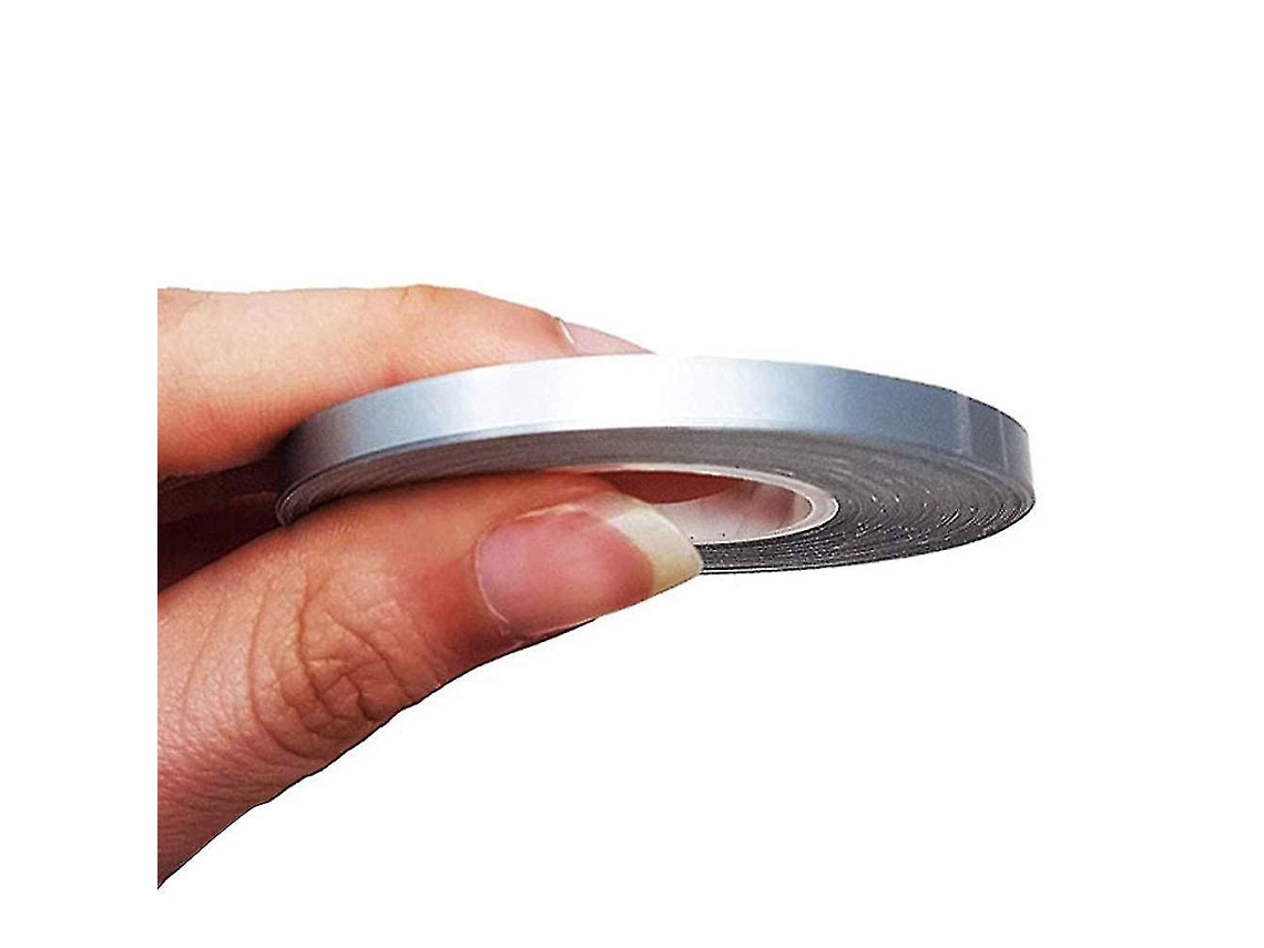 Omni-cintas Adhesivas Trim Stripes Para Coches, Plata, 5mm X 20m, Resistente Al Clima, Termoformable Con Paño De Limpieza