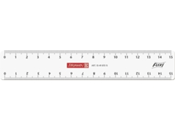 Regla flexible transparente Gokoco de 15 cm