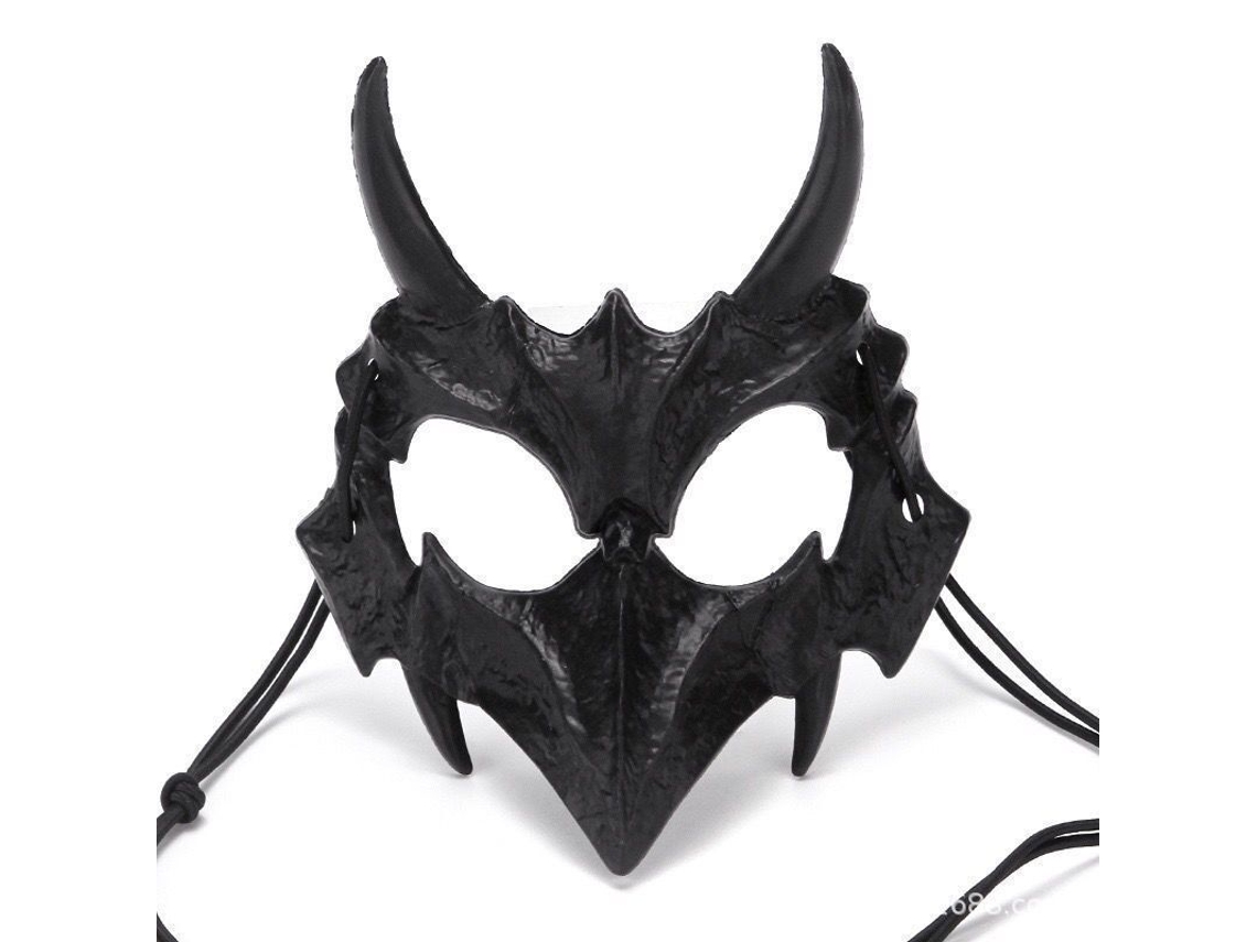 Máscara de esqueleto blanca para Halloween, accesorios festivos, vestido