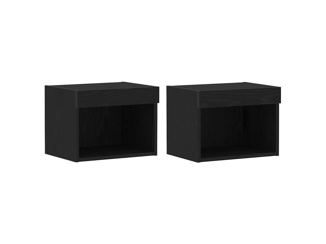 Conjunto de 2 muebles de TV de roble negro de 40x30x30 cm MAISON EXCLUSIVE