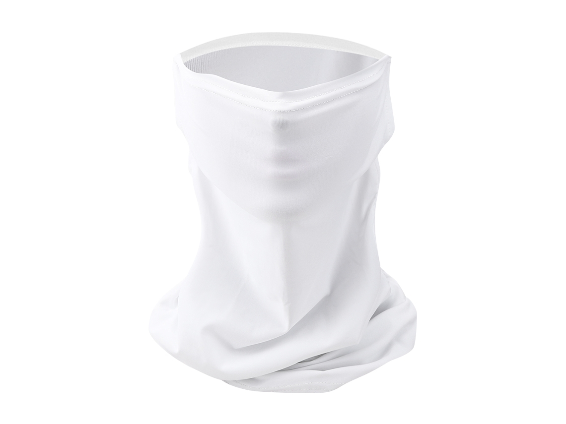 Capucha de ciclismo con tejido de seda blanca