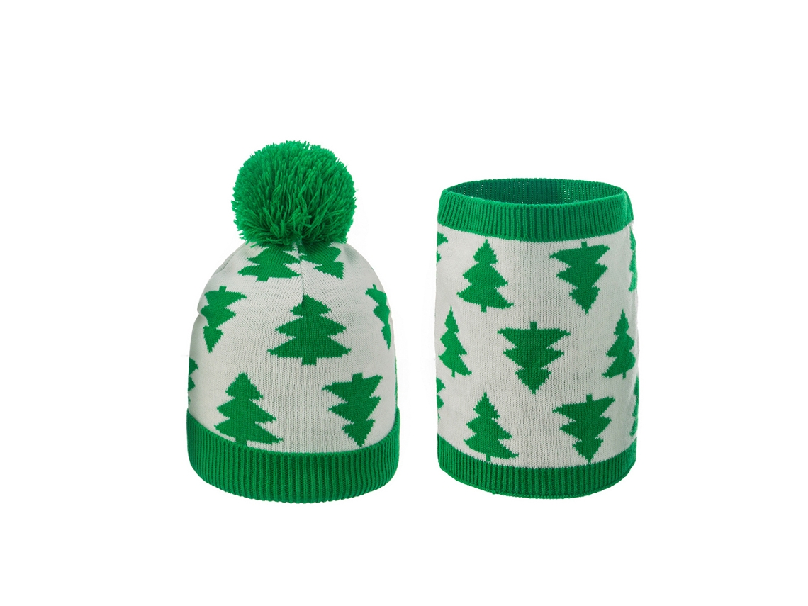 Gorro Navideño Infantil-Verde AURUM
