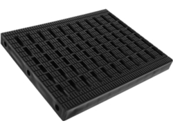 Rejilla De Drenaje De Plástico Negro De 200x250x25 Mm, Certificada Para Drenaje.
