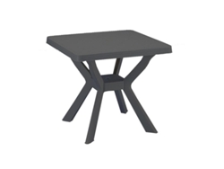 Mesa resina nilo antracita 79x79 cm