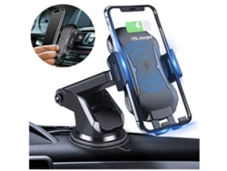 Cargador Carro Sem Habilitado Qi Rotação Aperto YIZHOOD Negro