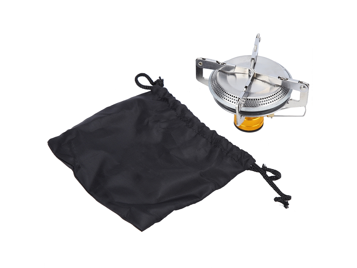 Mini Hornillo Portátil Para Picnic, Ideal Para Acampar, Fabricado En Aleación De Titanio Con Bolsa De Transporte.