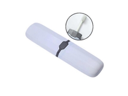 Caja portátil Rosewell para guardar cepillos de dientes y pasta de dientes, ideal para viajes al aire libre (blanca)