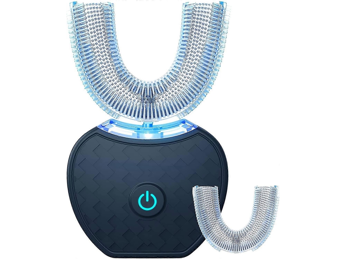 Cepillo de dientes eléctrico GOKOCO, kit de blanqueamiento sónico en forma de U con dientes de repuesto