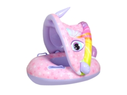 Pelota De Natación Infantil Con Toldo, Forma Única, Cómodo Soporte Lumbar, Flotador Inflable Para Piscina.