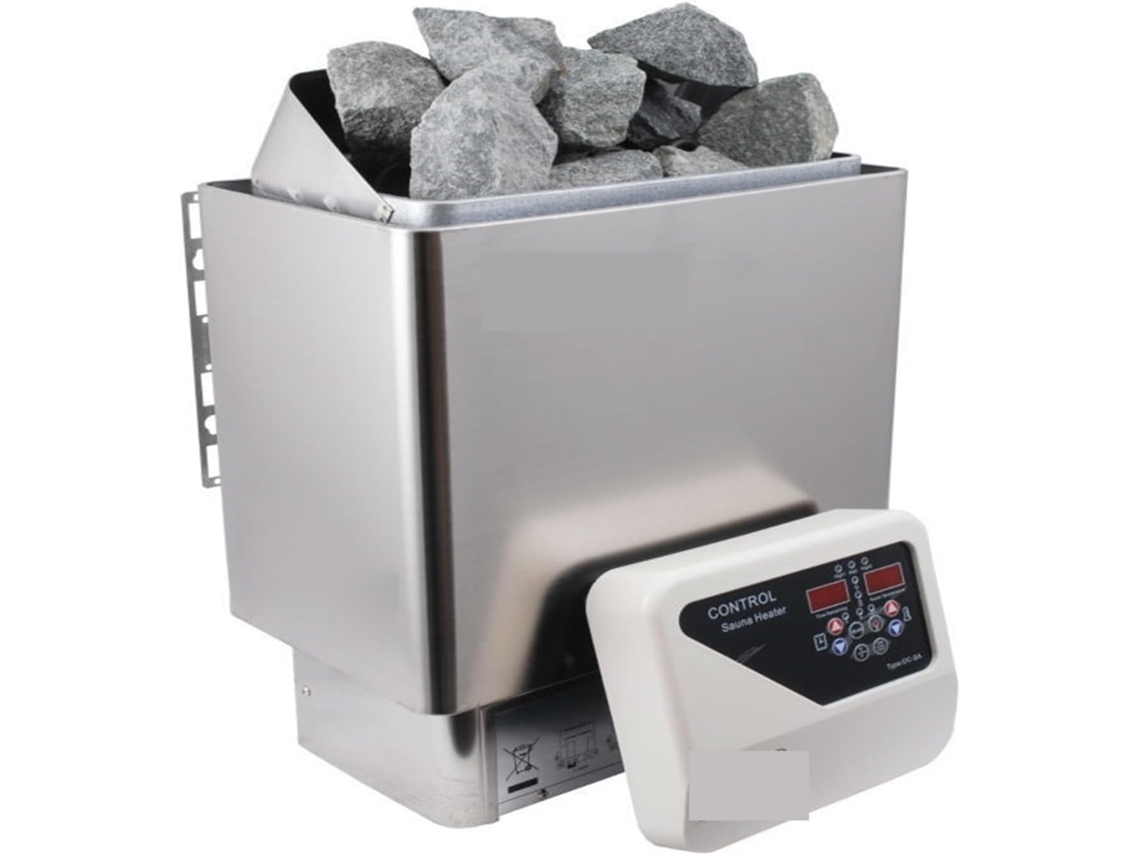 Calentador Eléctrico Para Sauna, Calentador De Sauna De Pared De Acero Inoxidable De 4,5 Kw Con