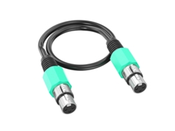 Cable auxiliar de alto rendimiento, de 30 cm a 10 m, con conectores hembra de 3 pines en ambos extremos para micrófonos, verde LALAMOLI