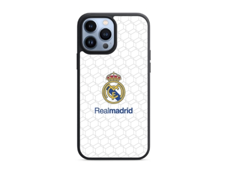 Funda PHONECASES3D iPhone 13 Pro Max - Oficial Real Madrid (Piel Sintética - Negro)