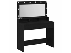 Tocador HARLANV1 con cajón en roble negro (100x41x135 cm)