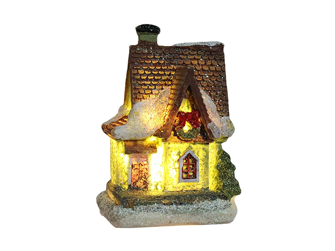 Lámpara navideña LED decorativa de resina para el hogar y regalos de Navidad.