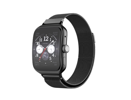 Correa de reloj inteligente para OPPO Watch 3 Pro Milanese Acero inoxidable Metal (Negro)