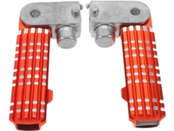 Reposapiés Traseros Plegables De Aleación De Aluminio Para Motocicletas Y Scooters Con Superficie Antideslizante.