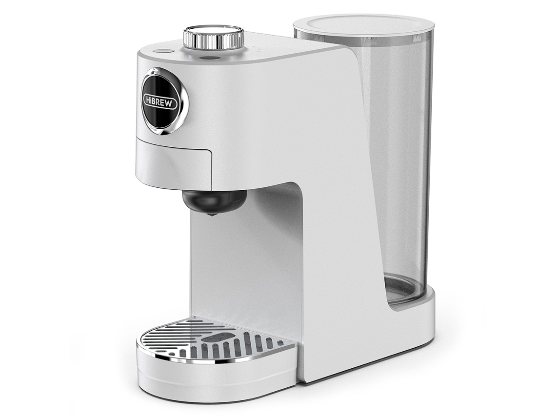 Cafetera 3 en 1 Hibrew H3c, 20 bares, compatible con cápsulas y café molido, color blanco