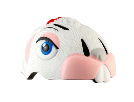 Casco de Bicicleta para Niños CRAZY SAFETY Conejito Blanco Certificado EN1078