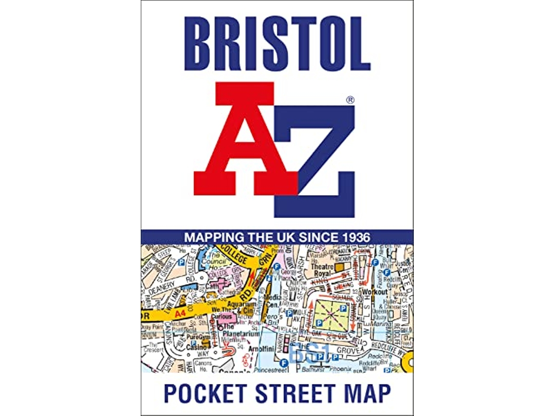 Libro Bristol AZ Pocket Street Map de A–Z Maps (Inglés)