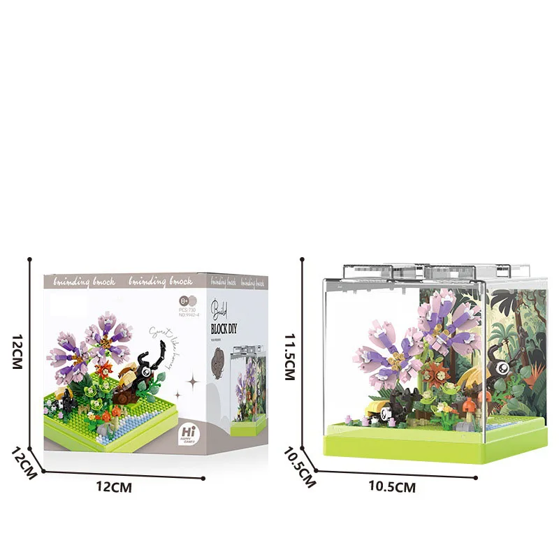 (escarabajo) Caja De Insectos Creativos, Bloques De Construcción En Miniatura, Juguete Educativo Para Niños Y Regalos