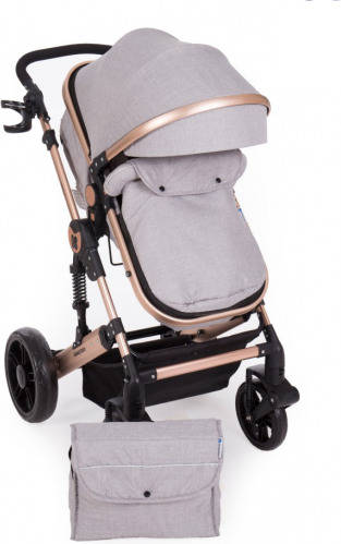 Carrito de Bebé Trio KIKKA BOO Darling 3 In 1 Tranformable Gris