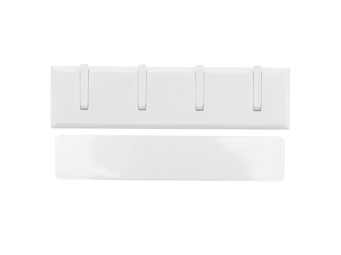 Gancho De Pared Para Abrigo Llave Y Gorro Colgador De Pared Puerta Baño Decoración Blanco