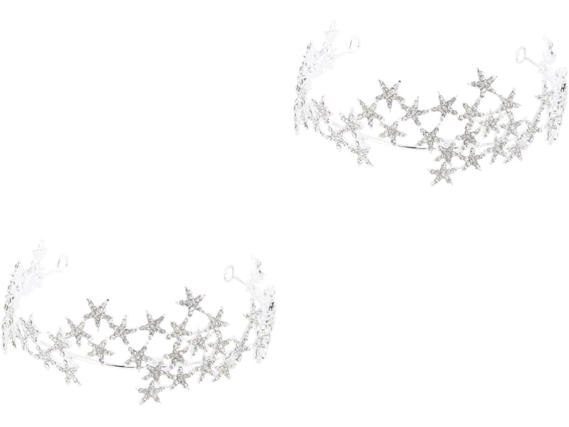 Tiara Elegante De 2 Peças Para Cabelo, Acessório Ideal Para Casamentos E Celebrações.