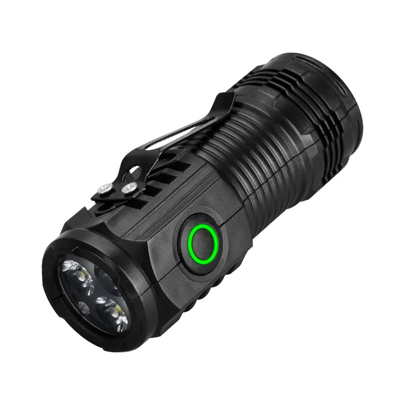 Linterna Recargable Para Exteriores, Portátil, Luz Alta, Resistente Al Agua, Adecuada Para Camping Y Senderismo.