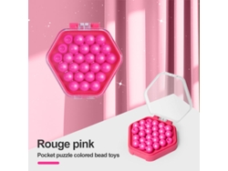 Juego de mesa educativo para niños Smart Bead Puzzle Mini Magic Bead para dos jugadores Rosa DIGITALLAB