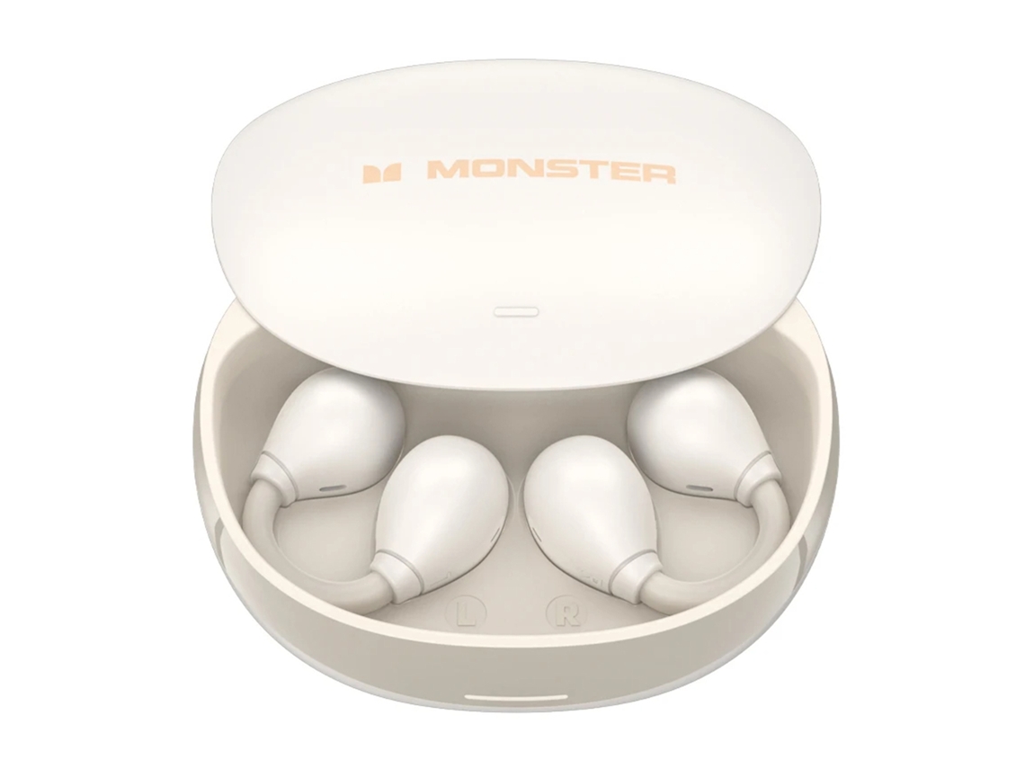 Auriculares Inalámbricos Con Clip Monster Ac500 Bt 5.3 Con Cancelación De Ruido Y Clasificación Ipx5 Para Deportes.