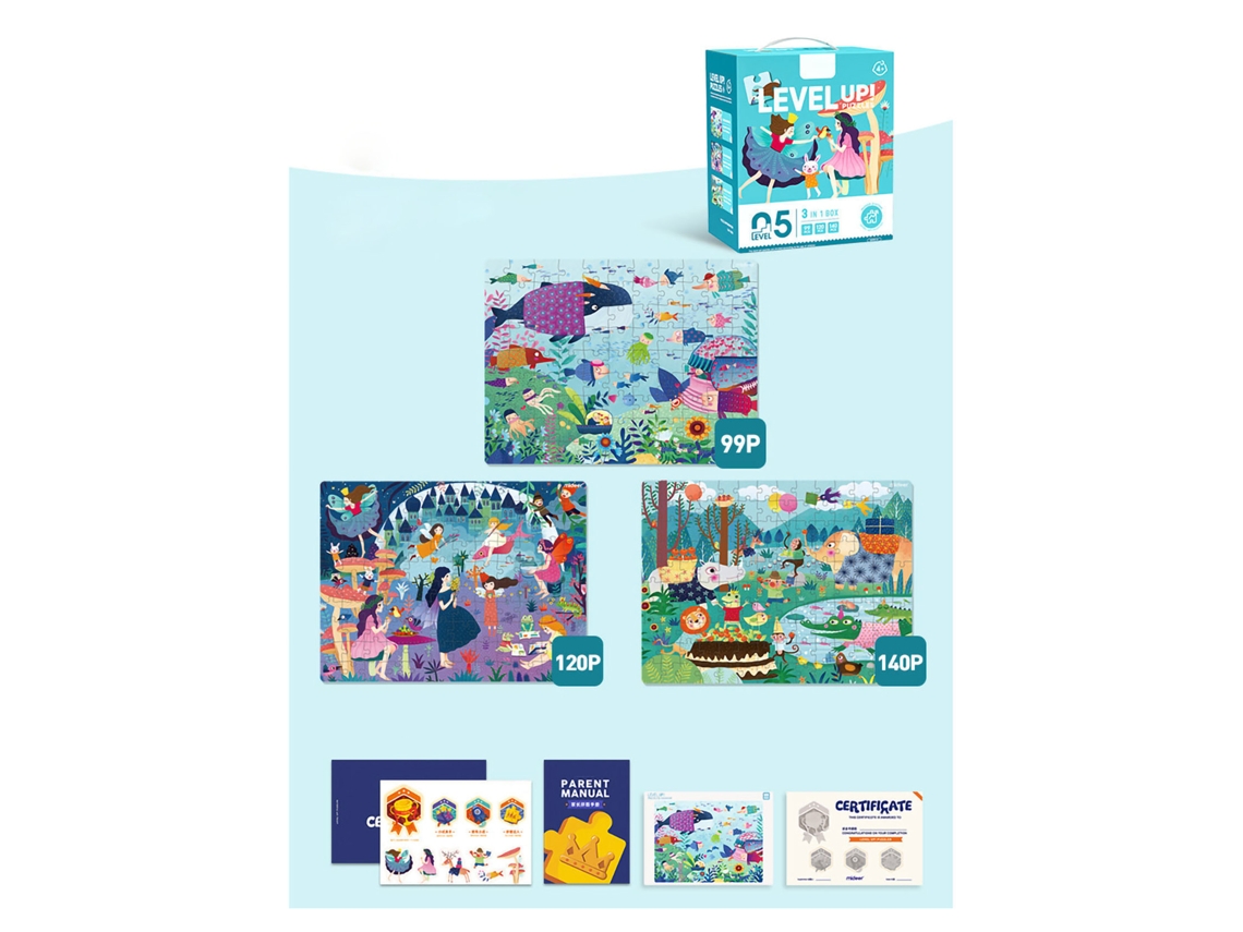 2026-puzzles De Rompecabezas Para Niños Entrenamiento De Pensamiento Lógico Y Habilidades Prácticas Juguetes Educativos Tempranos Fase 5 Md3107