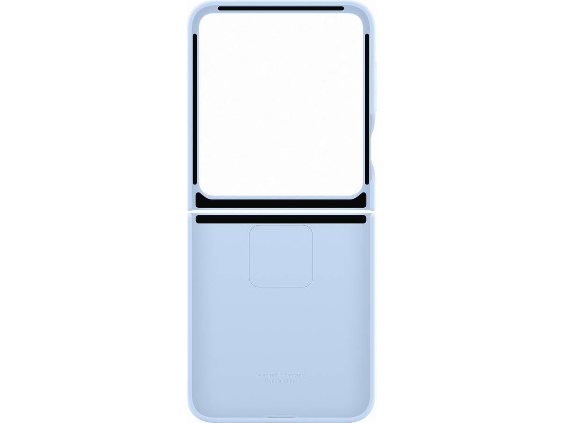 Funda SAMSUNG de Silicona con Anillo Z Flip 7 FE / Z Flip 6 (Azul Claro)  