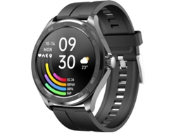 Reloj inteligente F10 IP67 resistente al agua con pantalla redonda IPS de 1,28 pulgadas y pulsera inteligente Bestvite (negro)