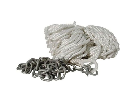 Corda de Âncora com Corrente 30 M Branco 8 Mmgoldenship