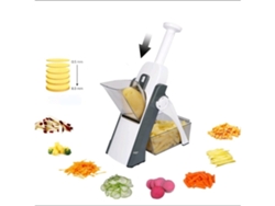 Cortador de patatas 5 en 1, seguro, para cortar en juliana, con grosor ajustable de 0 a 1,8 mm, artefacto de cocina USHION